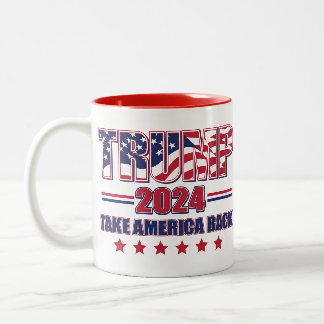 Taza Bicolor Trump 2024 (Izquierda)