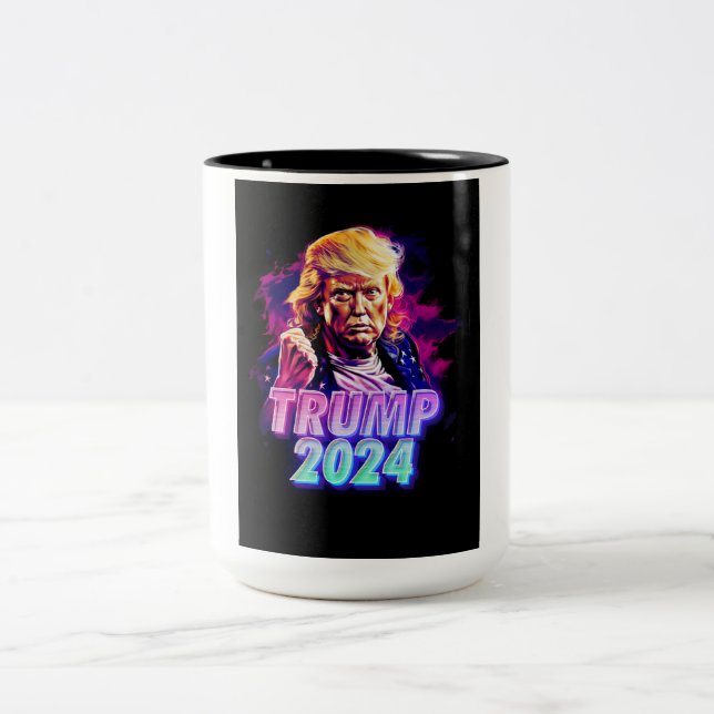 Taza Bicolor Trump 2024 - miami vice (Centro)