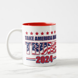 Taza Bicolor Trump 2024 recupere a Estados Unidos