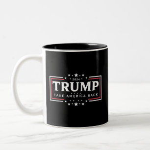 Taza Bicolor Trump 2024 Recuperemos América