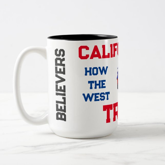 Taza Bicolor Trump cree unido (Izquierda)