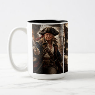 Taza Bicolor Trump el Pirata