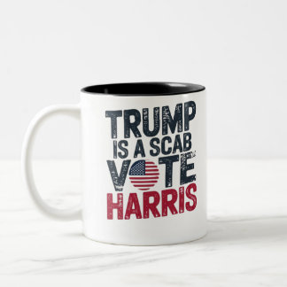 TAZA BICOLOR TRUMP ES UN HARRIS DE VOTO ESCALAR