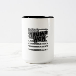 Taza Bicolor Trump ganó 2024