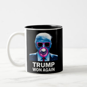 Taza Bicolor Trump Ganó De Nuevo Votación Electoral 2024 Presid