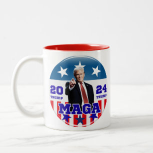 Taza Bicolor Trump MAGA 2024