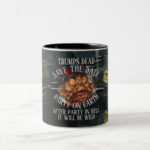 TAZA BICOLOR TRUMP MUERTO LF VG HG TRUMP SALVA FECHA T REPÚBLIC