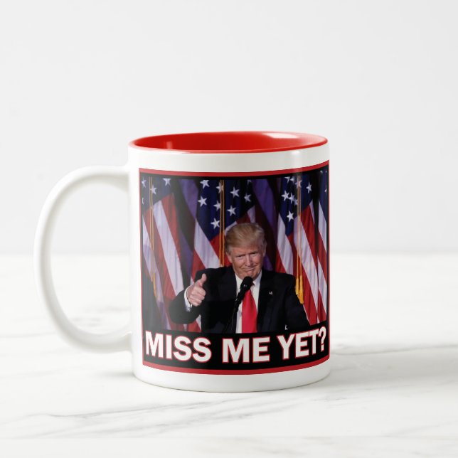 Taza Bicolor Trump todavía me extraña (Izquierda)