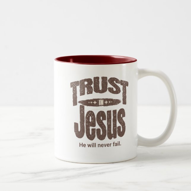 Taza Bicolor Trust in Jesus mug (Derecha)