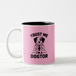 Taza Bicolor Trust Me I’m a Dogtor