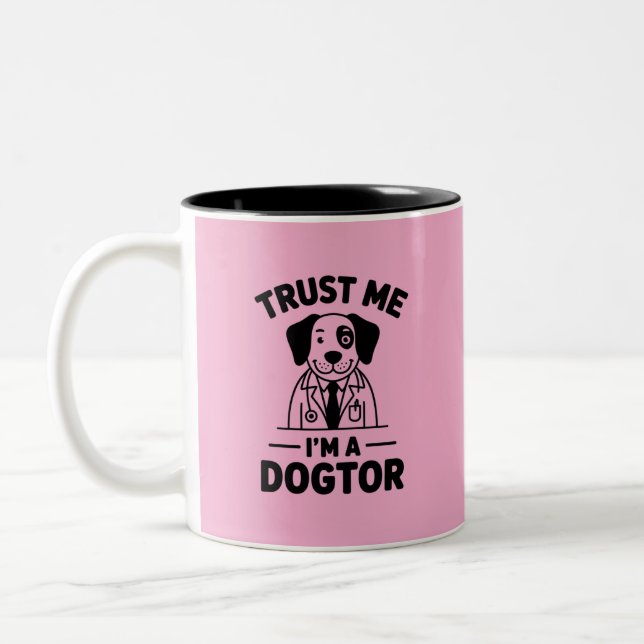 Taza Bicolor Trust Me I’m a Dogtor (Izquierda)