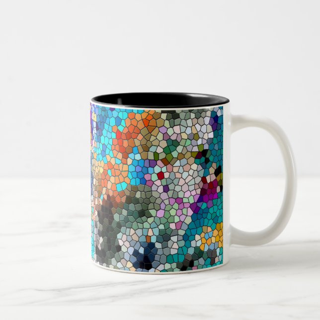 Taza Bicolor TTEQOTGCubismINV AZUL SGDRKDP (Derecha)