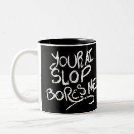 Taza Bicolor Tu basura de IA me aburre