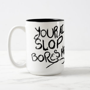 Taza Bicolor Tu basura de IA me aburre