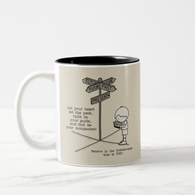 Taza Bicolor Tu compañera de Dios (Izquierda)