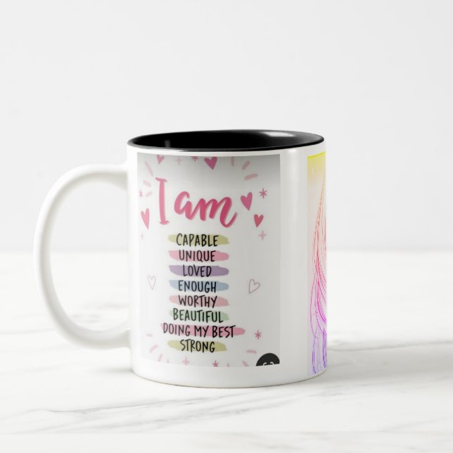 Taza Bicolor TU HERRAMIENTA CON TUS PENSAMIENTOS EN Mug (Izquierda)