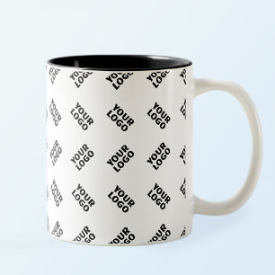 Taza Bicolor Tu Logotipo   Patrón simple alternante repetitivo