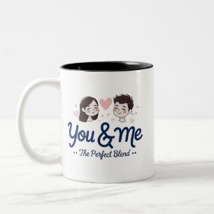 Taza Bicolor Tú y yo - La mezcla perfecta Romántico