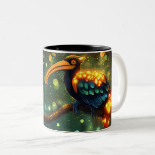 Taza Bicolor tucán Estilo Dibujo Animado Vibrante Divertido Col