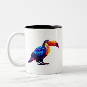 Taza Bicolor Tucán Hermoso Colorido