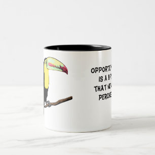 Taza Bicolor Tucán Mug Bird Editable