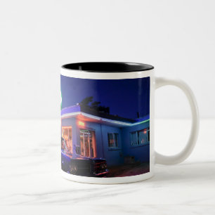 Taza Bicolor Tucumcari, Nuevo México, Estados Unidos. Ruta 66 2