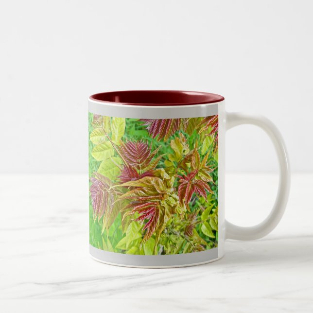 Taza Bicolor Tuerca de saltos asfaltados de primavera (Derecha)