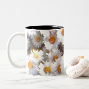 Taza Bicolor Tumba de flores silvestres de primavera