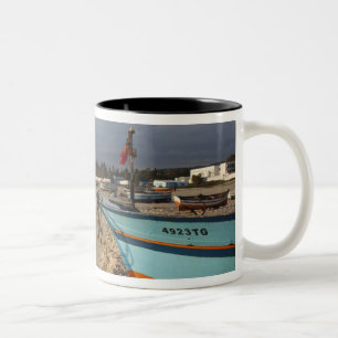 Taza Bicolor Túnez, Cap Bon, Hammamet, paseo marítimo,