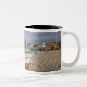 Taza Bicolor Túnez, Cap Bon, Hammamet, paseo marítimo, Kasbah