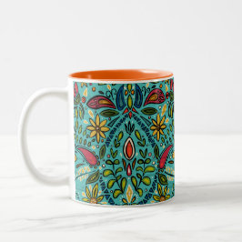 Taza Bicolor turquesa del aziza