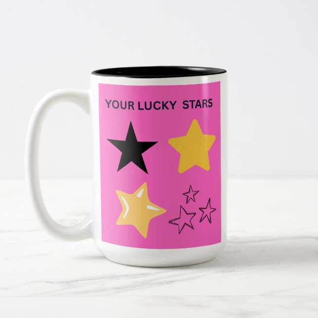 TAZA BICOLOR TUS ESTRELLAS DE LA SUERTE (Izquierda)