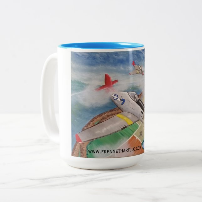 Taza Bicolor Tuskegee Wingman Mug (Anverso izquierdo)