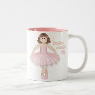 Taza Bicolor Tutu Cute (Brunette) - Mug