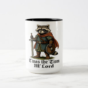 Taza Bicolor TWAS El Tismo M Lord Funny Vintage Raccoon Graphic