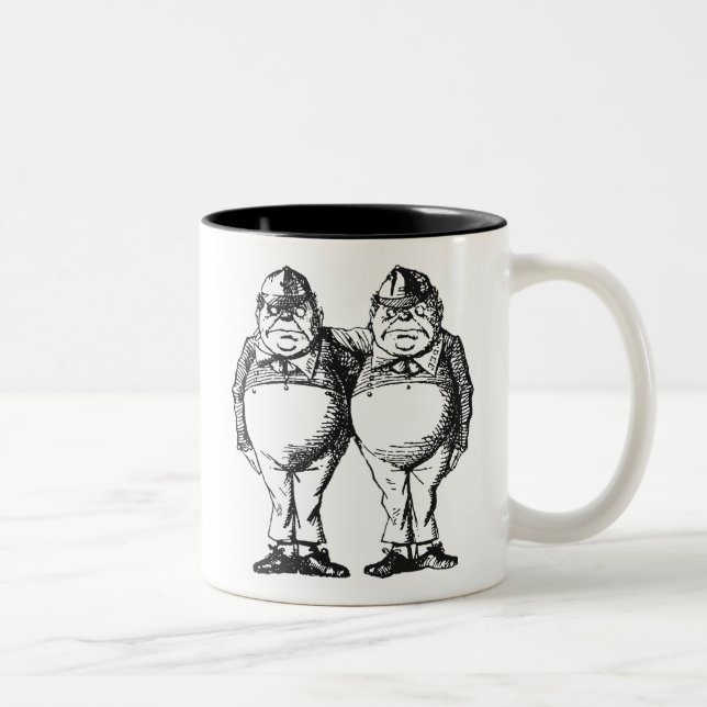 Taza Bicolor Tweedledum y Tweedledee (Derecha)