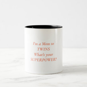 Taza Bicolor Twin Mom Mug
