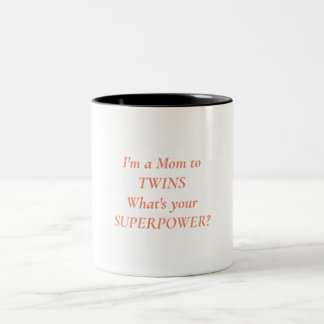 Taza Bicolor Twin Mom Mug