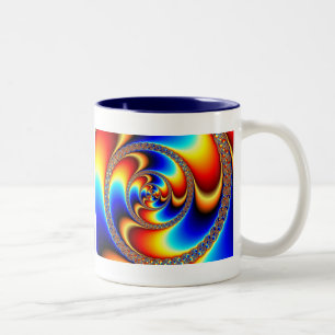 Taza Bicolor Twisted - Fractal Mug