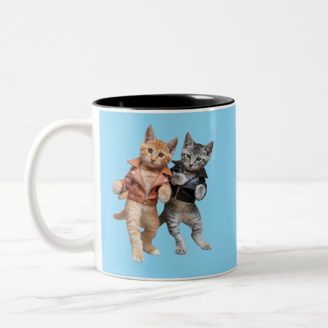 Taza Bicolor Twistin' Tabbies (Izquierda)
