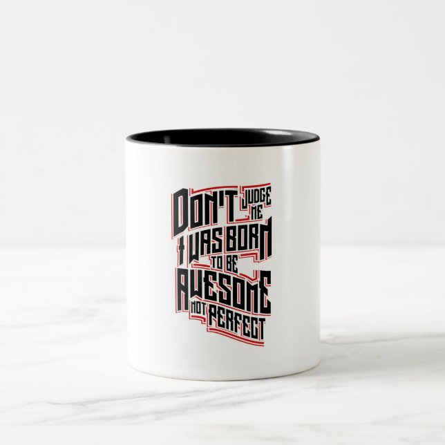 Taza Bicolor Typografie-Spruch (Centro)