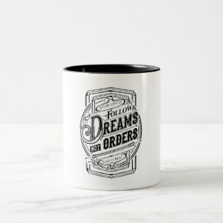 Taza Bicolor Typografie-Spruch
