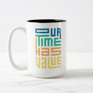 Taza Bicolor typography