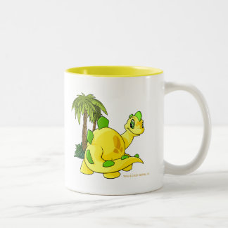 Taza Bicolor Tyrannian Chomby amarillo que mira