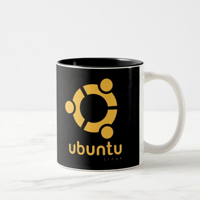 Taza Bicolor Ubuntu Linux Open Source (Derecha)