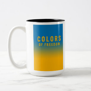 Taza Bicolor Ucrania, colores de libertad