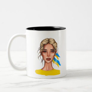 Taza Bicolor Ucrania detenga la ruina de la guerra