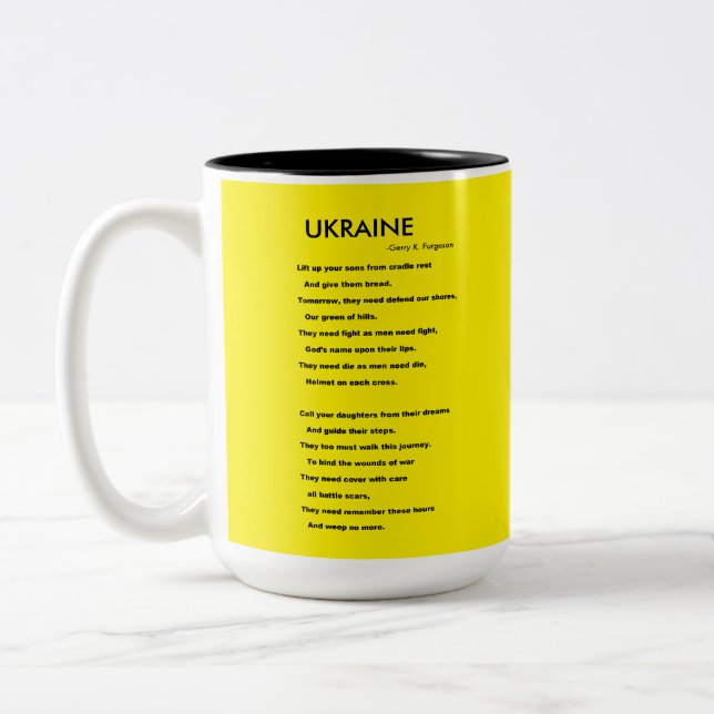 Taza Bicolor UKRAINE Mug (Izquierda)