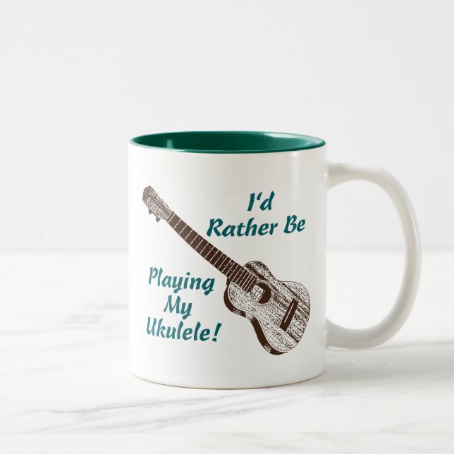 Taza Bicolor Ukulele (Derecha)