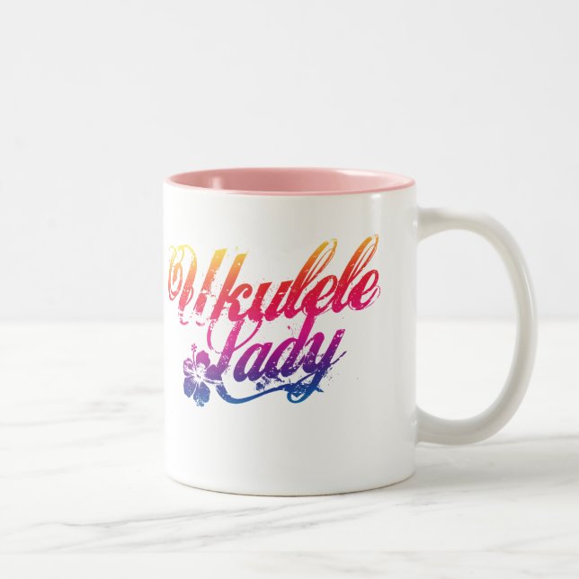 Taza Bicolor Ukulele Lady Mug (Derecha)